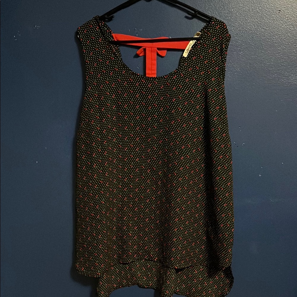 Liberty Love Cherry Print Top